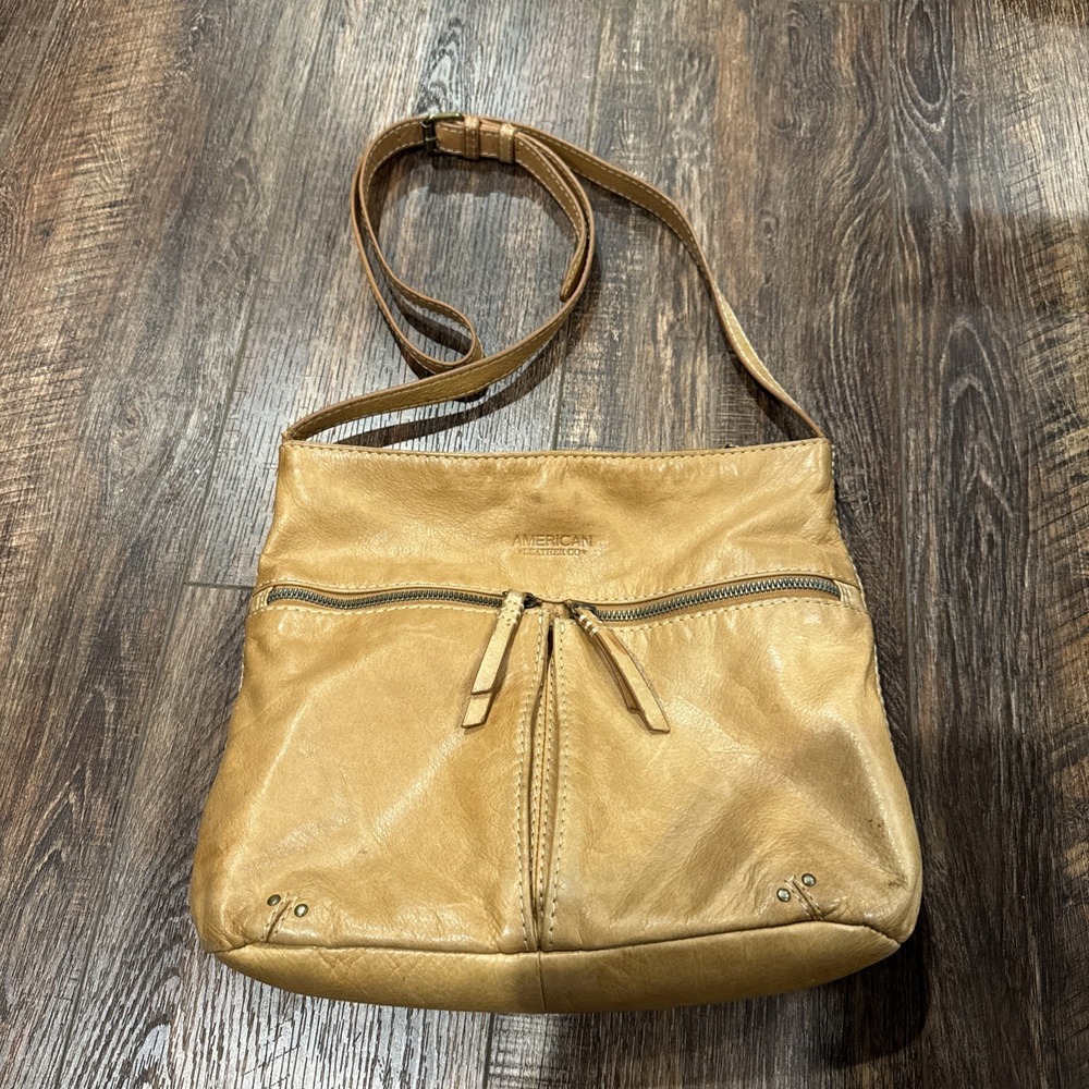 American Leather Co Handbag Shoulder bag Light Tan
